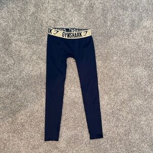 Gymshark Small Womens Seamless Workout Leggings, Blue